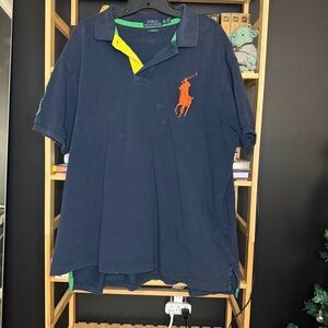Polo Ralph Lauren Shirt Size 2xl Custom Fit Preppy Button
